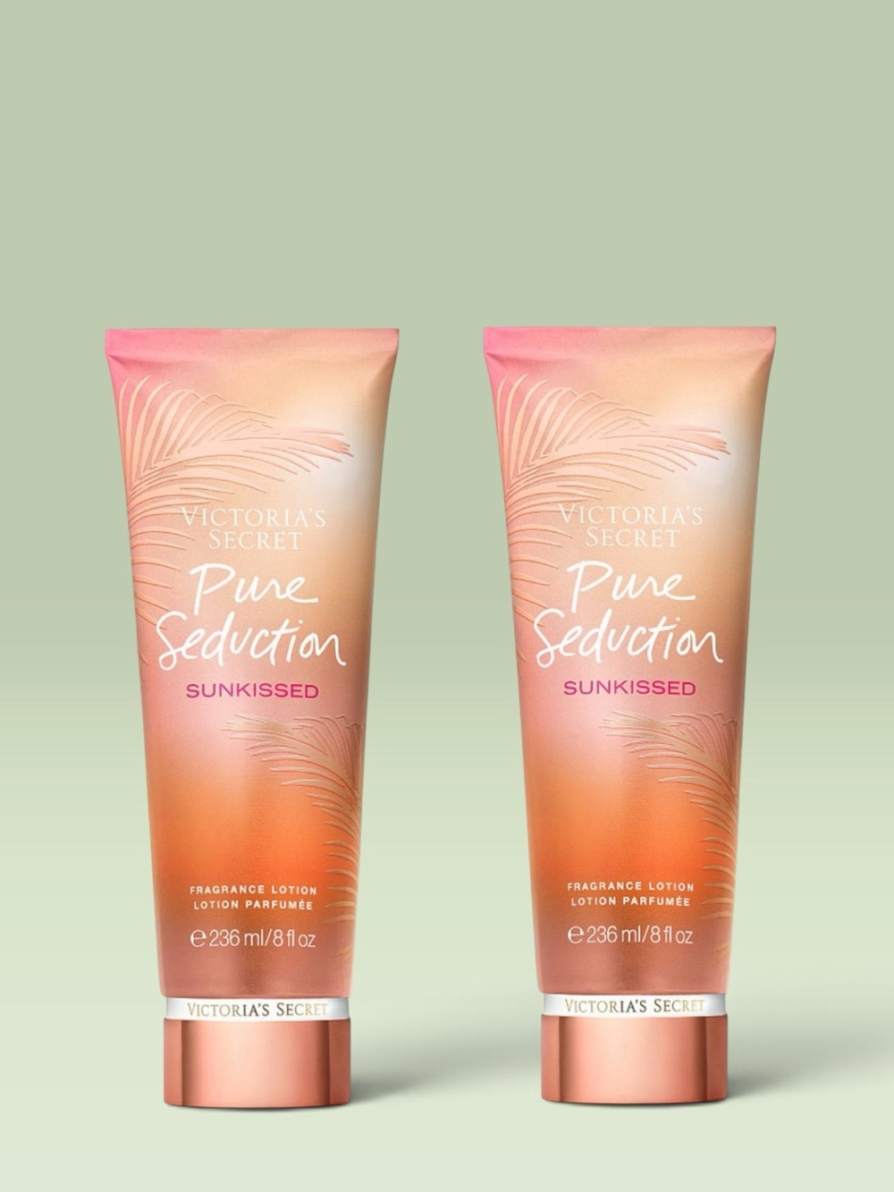 Victoria's Secret PURE SEDUCTION SUNKISSED Fragrance Lotion ~ 8 fl.oz.(Lot of 2)
